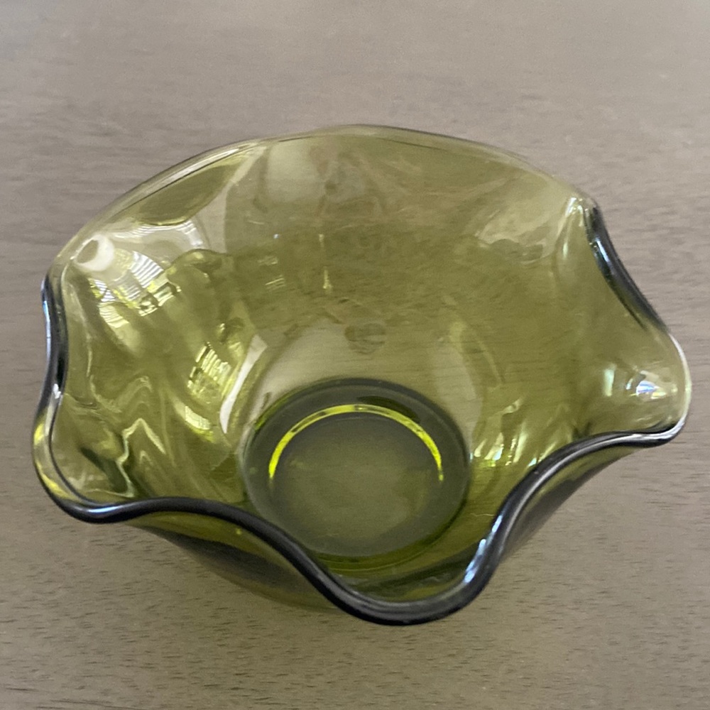Green antique bowl